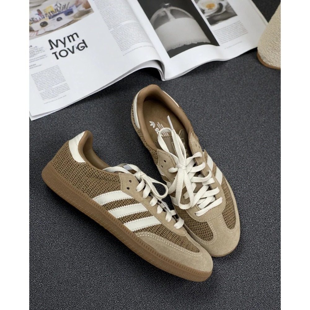 Adidas Samba OG Mens Size 11 Cardboard Beige Brown Cream White‎ Shoes G1379 NEW - Picture 3 of 6